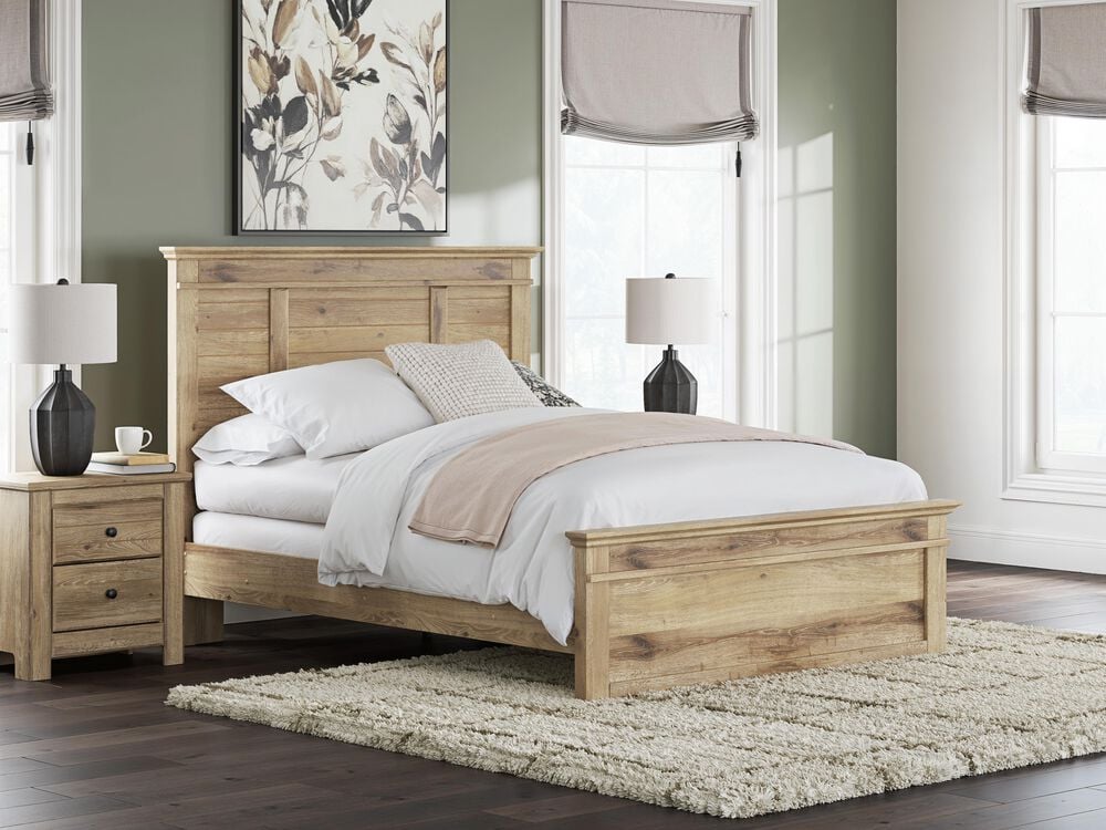 Ashley Makidern 2-Piece Queen Panel Bedroom Set in Natural Brown, , large