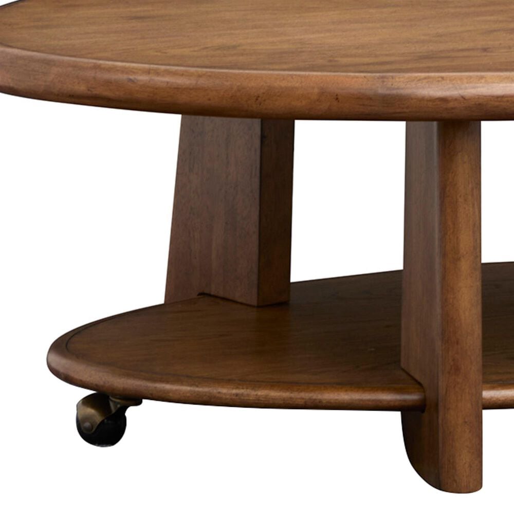 Nicolette Home Tanner Cocktail Table with Casters in Tawny Brown, , large