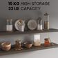 Hearth and Haven Ecco 47" Floating Wall Shelf in Gray (Set of 2), , large