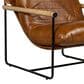 Kuka Home Leather Accent Chair in Derrick Camel (Set of 2), , large