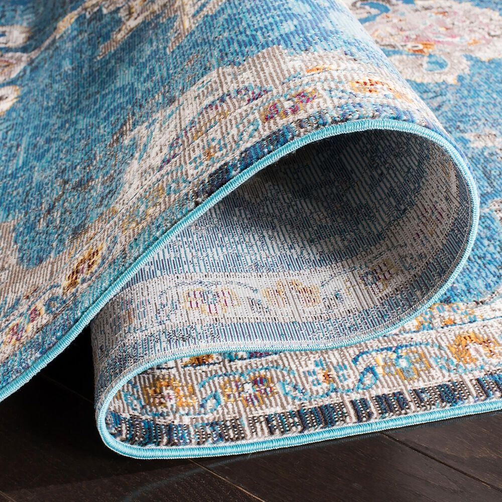 Safavieh Aria ARA103N 3&#39; x 5&#39; Blue and Ivory Area Rug, , large