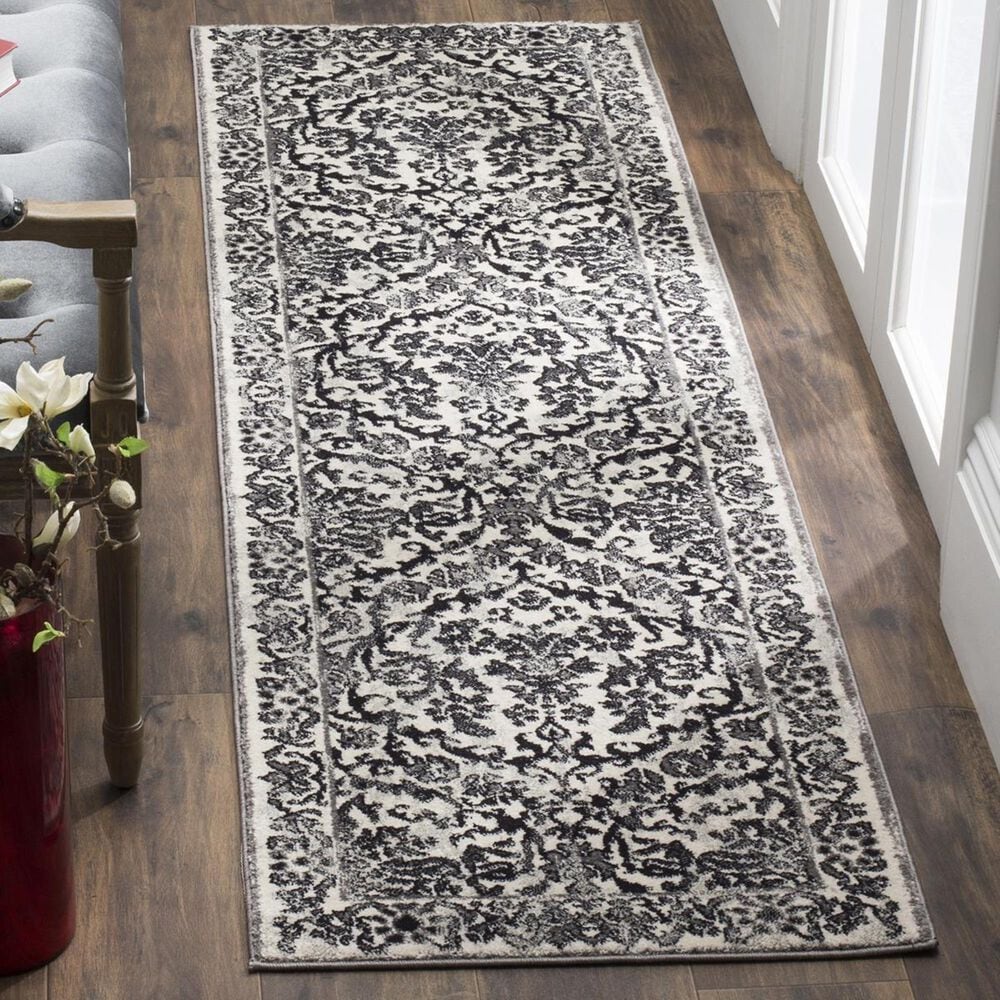 Safavieh Evoke EVK242D 2&#39;3&quot; x 11&#39; Ivory and Grey Runner, , large