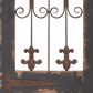Maple and Jade 57" x 16" Gate Wall Decor in Dark Gray and Brown, , large
