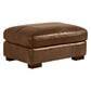 Softline Leather Chair and a Half and Ottoman in Splendor Chestnut, , large