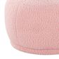 Lumisource Kimi Accent Chair in Pink Sherpa, , large