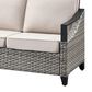 Sunwell Garden Patio Sofa with Metal Arms in Beige, , large