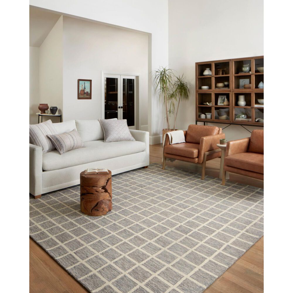 Chris Loves Julia x Loloi Polly 8&#39;6&quot; x 11&#39;6&quot; Slate and Ivory, , large