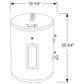 GE Appliances 18-Gallon Electric Point of Use Water Heater in Gray, , large