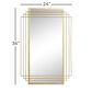 CosmoLiving by Cosmopolitan 24" x 36" Wall Mirror in Shiny Gold, , large