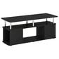 HOMLUX 47.2" Utility Design TV Stand with Open Storage Bookshelf in Americano and Chrome, , large