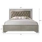 Crown Mark Lyssa King Panel Bed with Two Nightstands in Champagne, , large