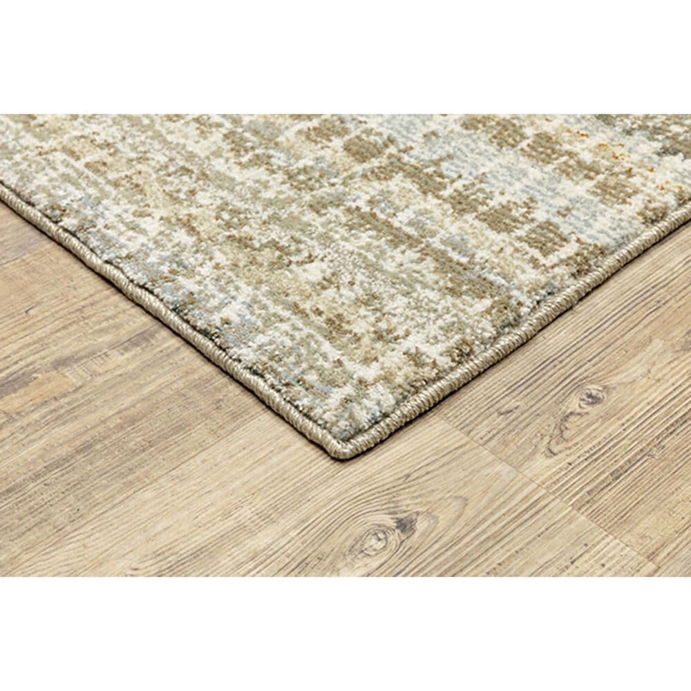 Oriental Weavers Atlas Stripe 747E0 5&#39;3&quot; x 7&#39;3&quot; Ivory and Gray Area Rug, , large