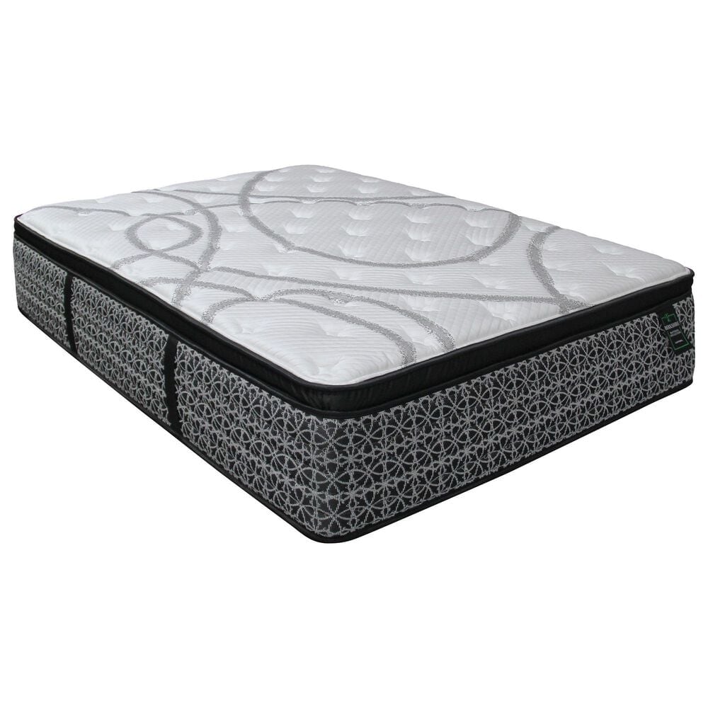 Sleeptronic Berkshire Warren Medium Euro Pillow Top California King Mattress with High Profile Box Springs, , large