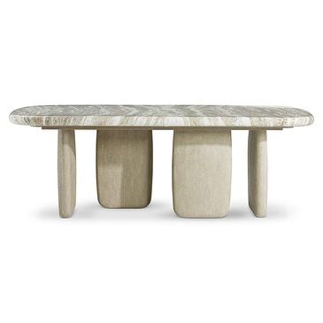 Bernhardt Arcadia Faux Stone Dining Table with 1-24" Standard Leaf, , large