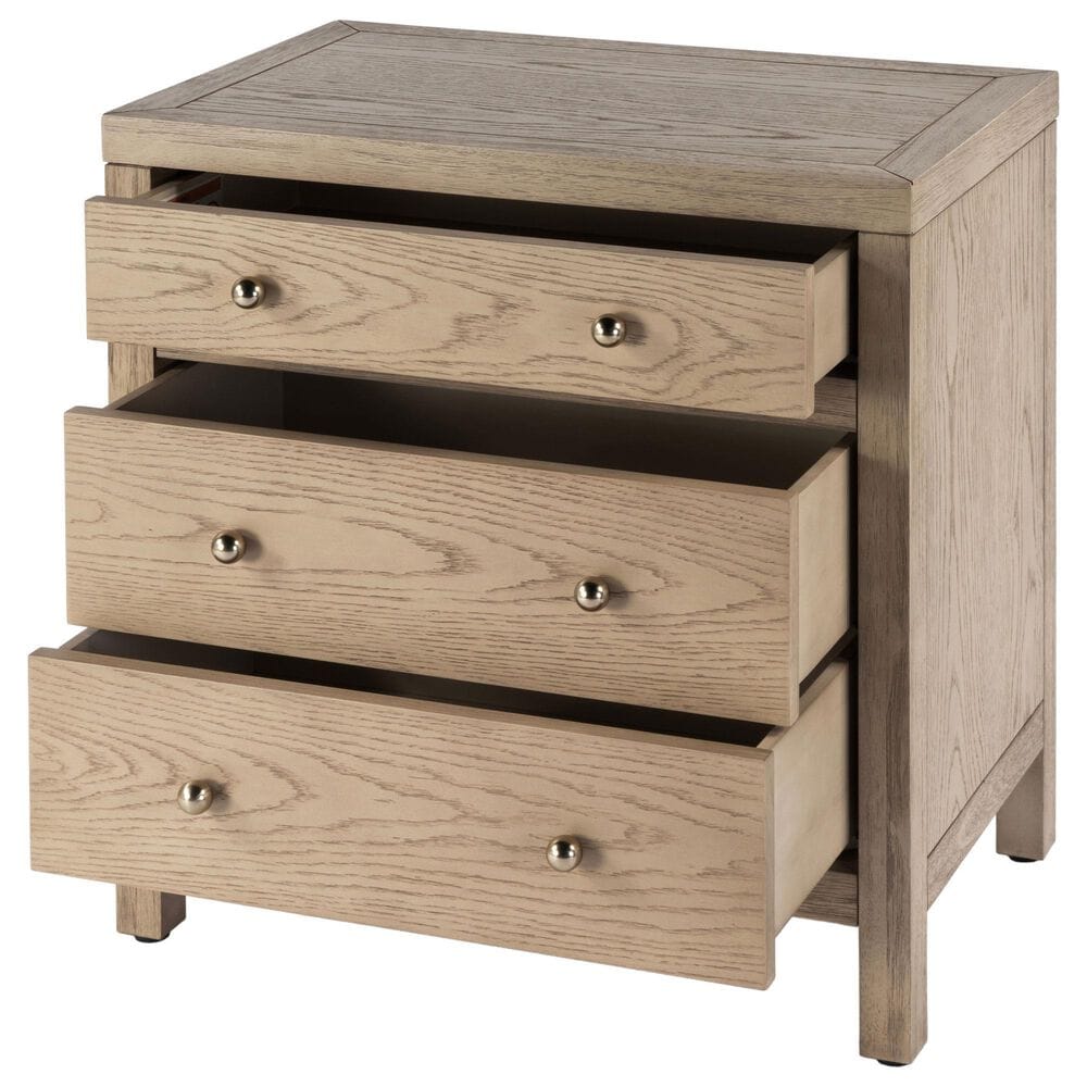 Butler Specialty Company Nora 3 Drawer Nightstand in Light Oak, , large
