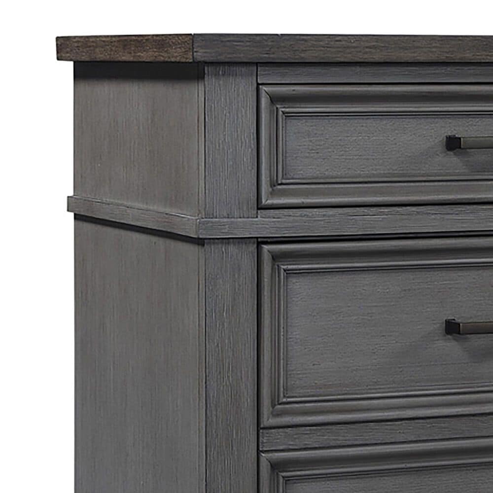 Riva Ridge Caraway 2-Drawer Traditional Nightstand in Slate Gray, , large