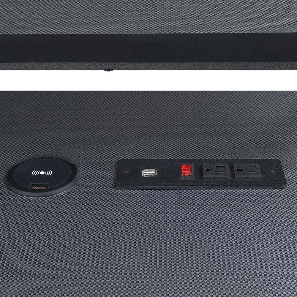 OSP Home 63&quot; Adaptor Gaming Desk in Black, , large