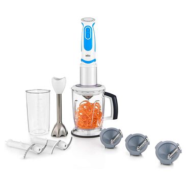 Braun MultiQuick 5 Spiralizer Hand Blender in Stainless, , large