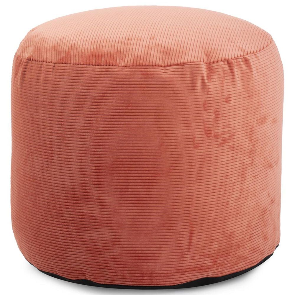 Howard Elliott Pana Tall Pouf in Terracotta, , large