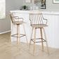 Lumisource Preston Swivel Barstool in Whitewashed and Antique Copper, , large