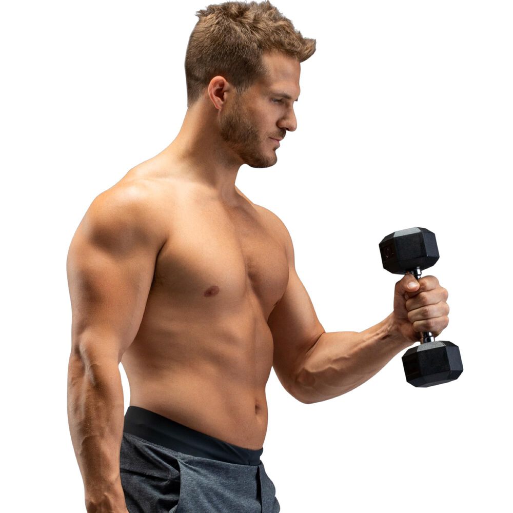 ProForm 10 Lb Rubber Hexagon Dumbbell, , large