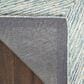 Nourison Pure Angles Ivory and Blue 7"9" x 9"9" Area Rug, , large