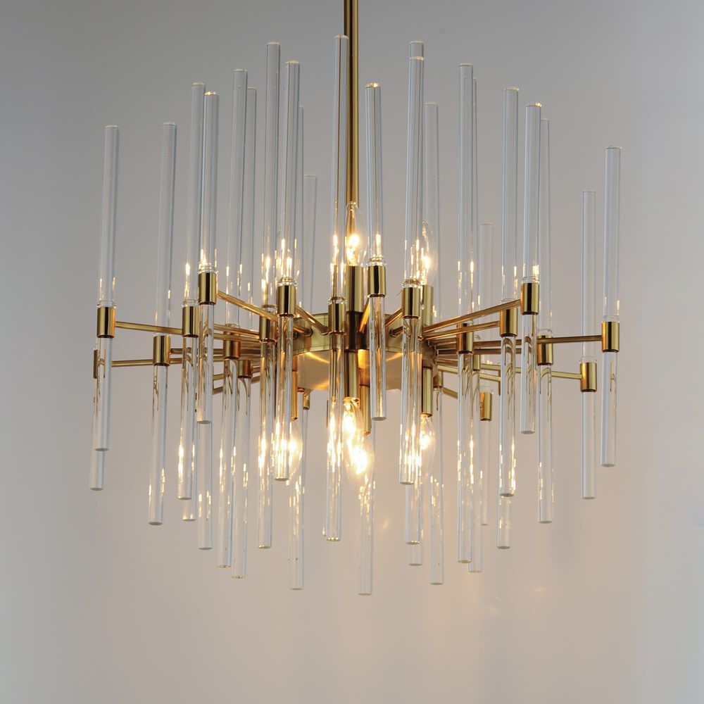 Maxim Lighting Divine 24" 8-Light Pendant in Heritage Brass, , large