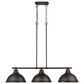 Golden Lighting Duncan 3-Light Pendant in Rubbed Bronze, , large