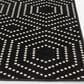 Central Oriental Terrace Tropic Valeria 5" x 7"3" Black and Snow Area Rug, , large