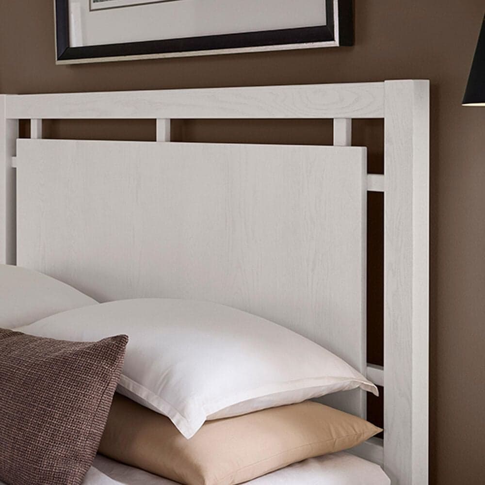 Viceray Collections Lodge and Loft Queen Floating Panel Bed in Soft White Oak, , large