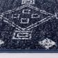 Safavieh Adirondack ADR208N 3" x 5" Navy and Silver Area Rug, , large