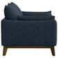Emerald Home Furnishings Aria Stationary Loveseat in Navy Storm, , large