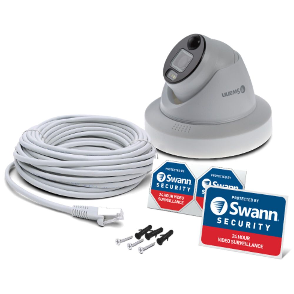 Swann Refurbished Enforcer 4K Add-on Dome Camera in White, , large