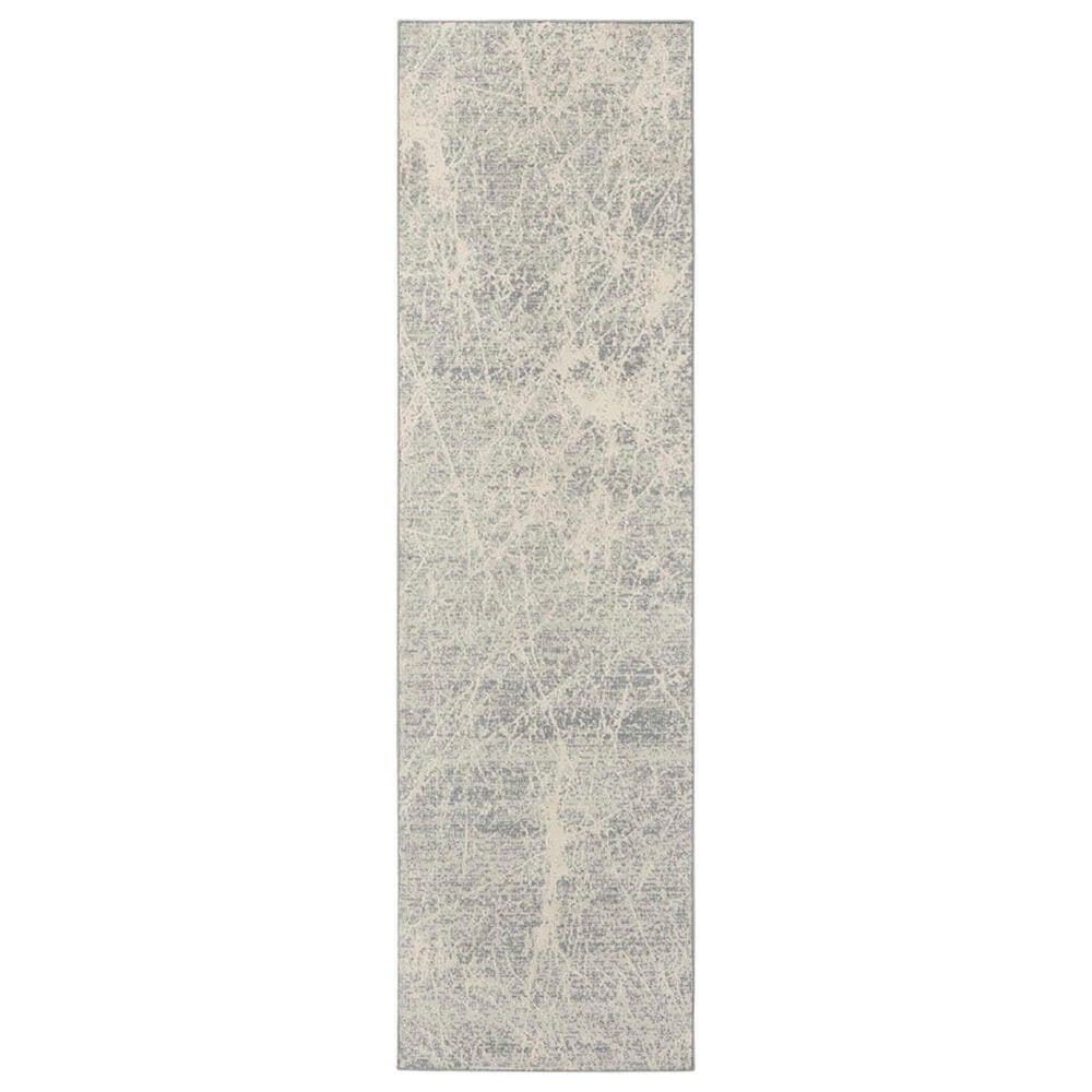Nourison Exhale 2"2" x 7"6" Ivory and Grey Runner, , large