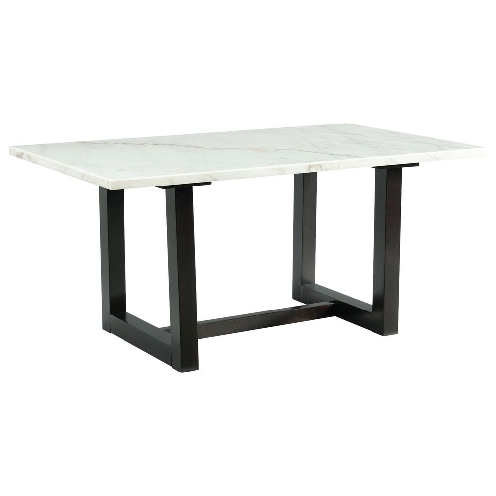 Mayberry Hill Felicia Dining Table in White and Black - Table Only, , large