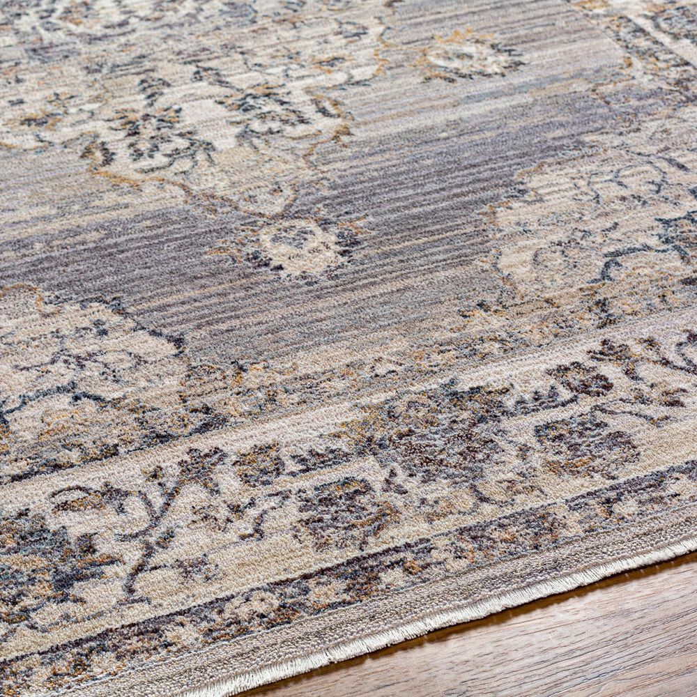Surya Aida 2&#39; x 2&#39;11&quot; Beige, Medium Gray, Tan, Gray, Charcoal and Deep Teal Area Rug, , large