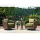 Ashley Horizon Hall Patio Round End Table in Brown and Black, , large