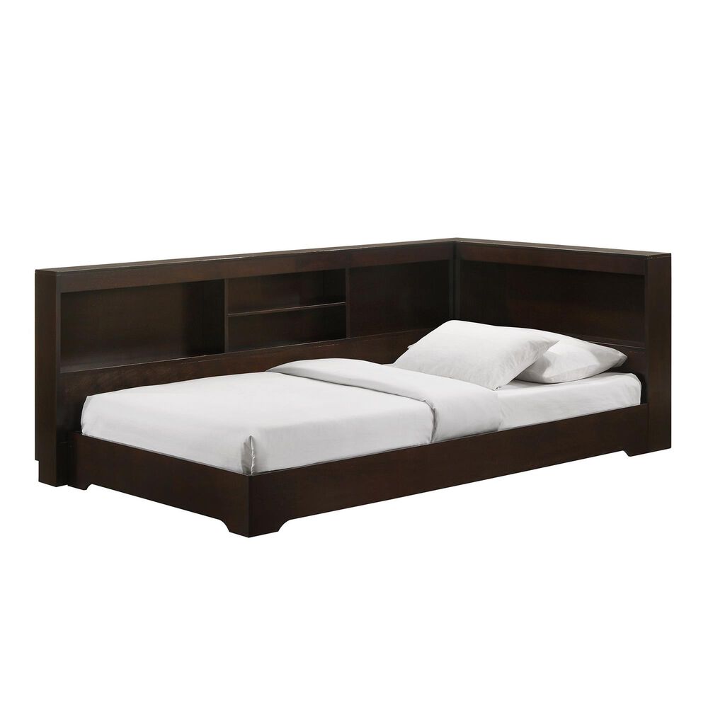 Mayberry Hill Sami Twin Corner Bed in Espresso, , large