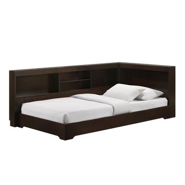 Mayberry Hill Sami Twin Corner Bed in Espresso, , large