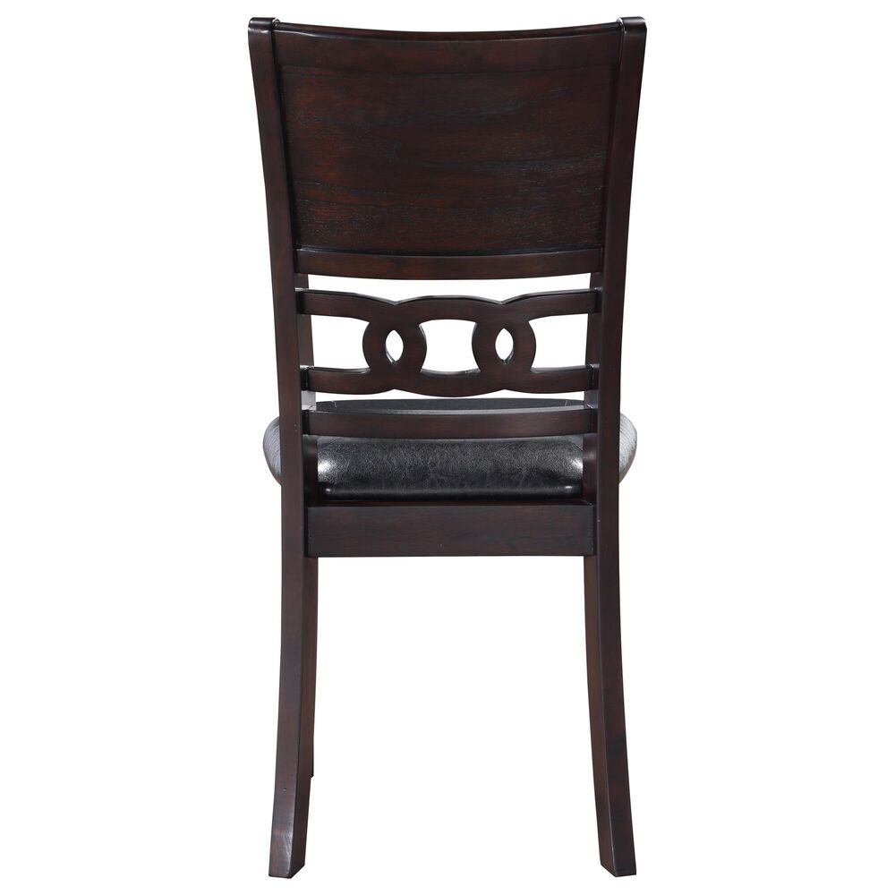 New Heritage Gia Dining Side Chair with Ebony Faux Leather Cushion, , large