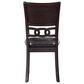 New Heritage Gia Dining Side Chair with Ebony Faux Leather Cushion, , large