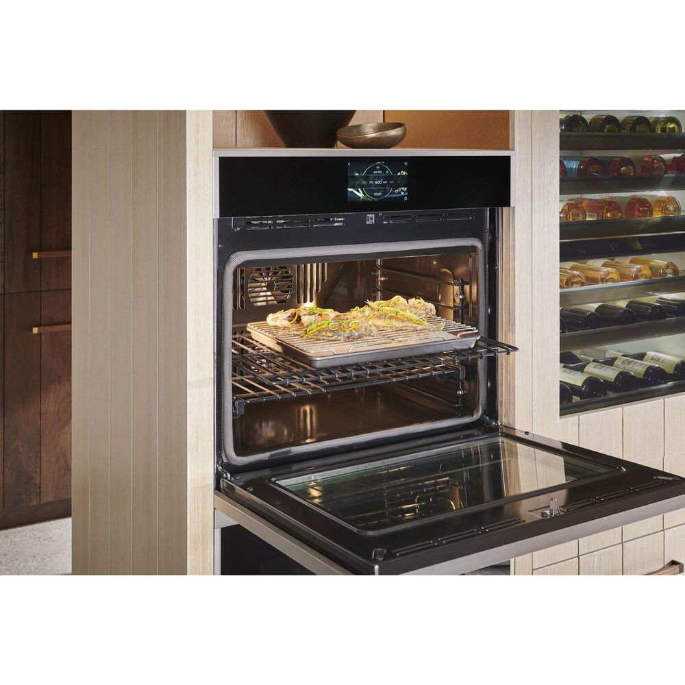Monogram Statement 30&quot; Smart French Door Electric Single Wall Oven in Stainless Steel, , large