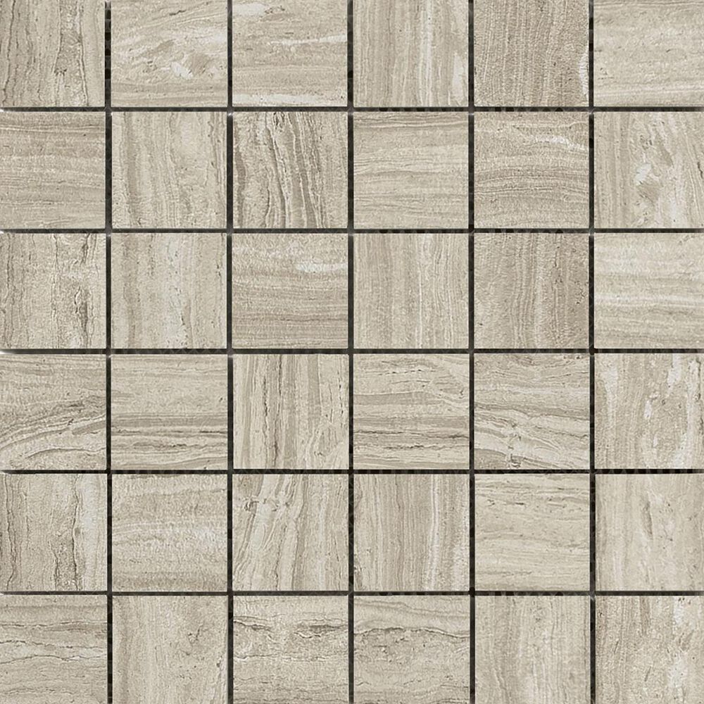 Emser Terrane Taupe 12" x 12" Porcelain Mosaic Sheet, , large