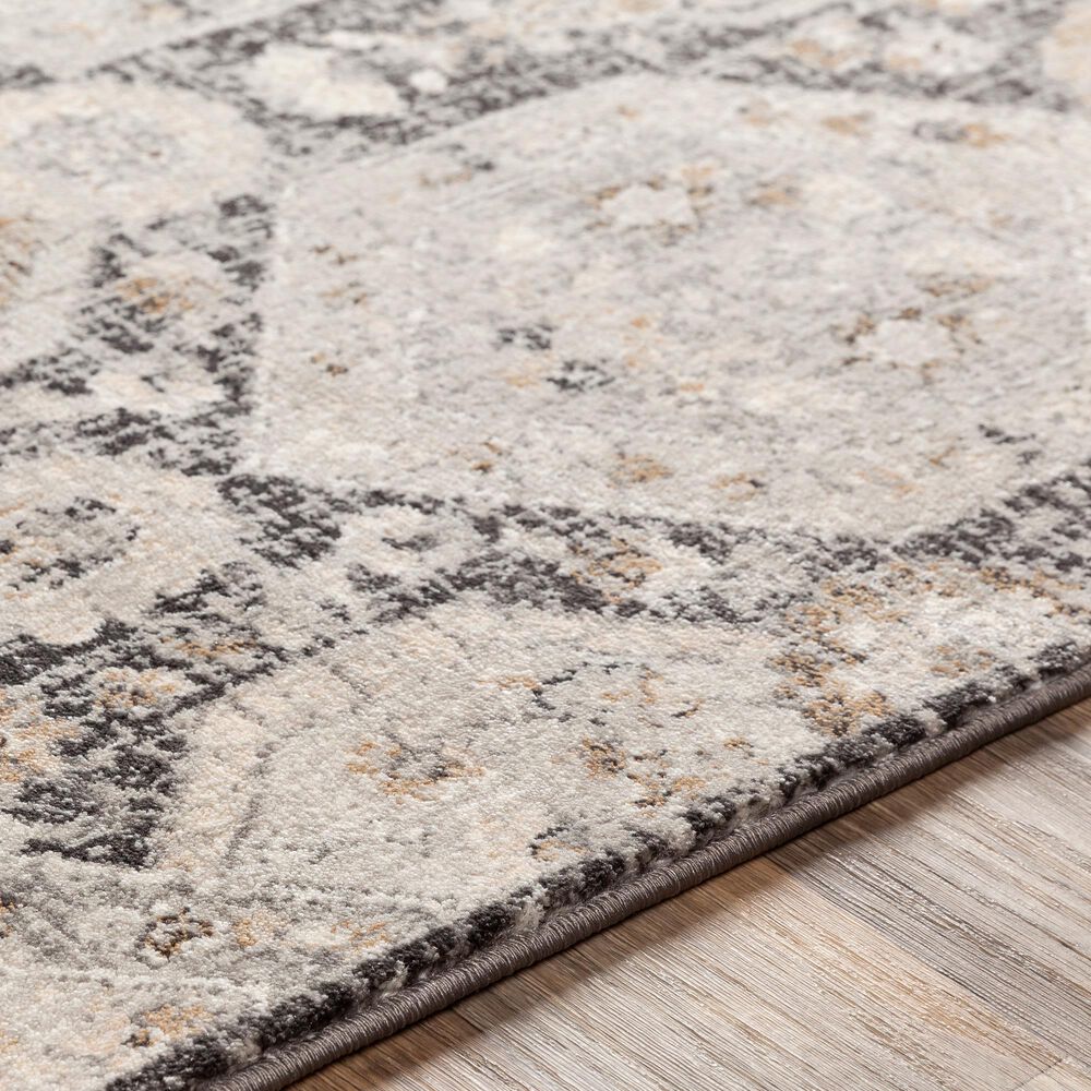 Surya Indigo IGO-2307 5&#39;3&quot; x 7&#39;3&quot; Black, Tan and White Area Rug, , large