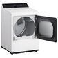 LG 7.3 Cu. Ft. Rear Control Gas Dryer with LG EasyLoad Door and AI Sensing in Alpine White, , large
