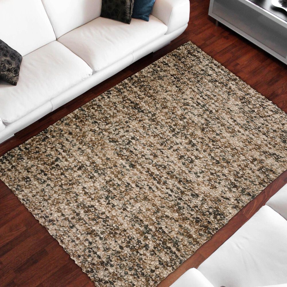 Dalyn Rug Company Hanu 3&#39;6&quot; x 5&#39;6&quot; Chocolate Area Rug, , large