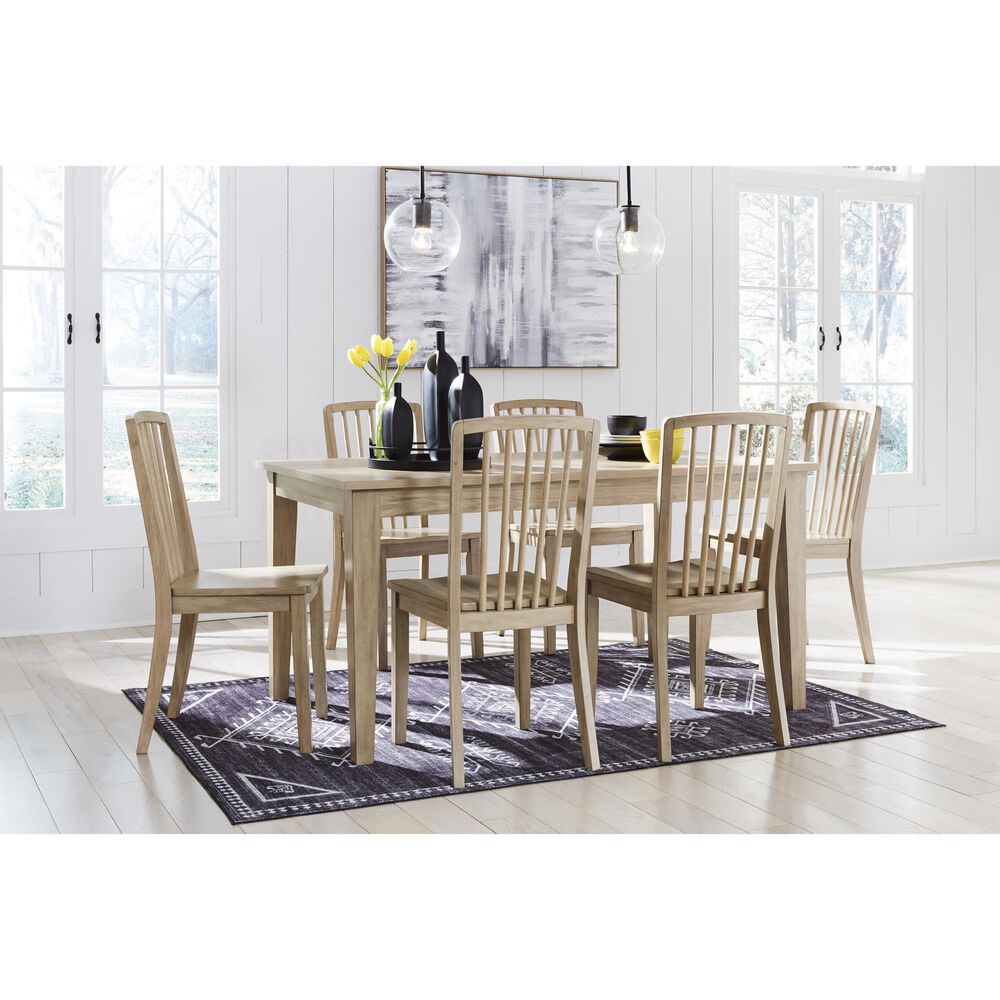 Ashley Gleanville Dining Table in Light Brown - Table Only, , large