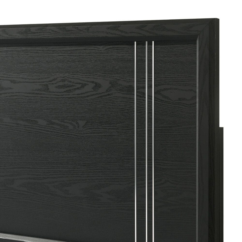 Crown Mark Charlie Full Panel Bed in Charcoal, , large