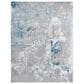 Safavieh Aston 9" x 12" Grey and Blue Area Rug, , large