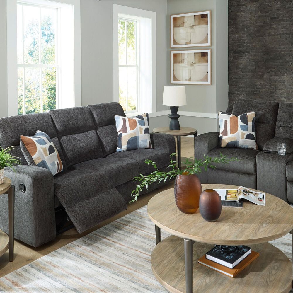 Ashley Kanlow Manual Reclining Sofa in Dusk, , large